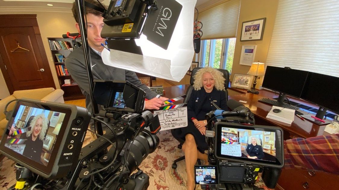 Trent Molter Filming documentary “Innovation in Connecticut “