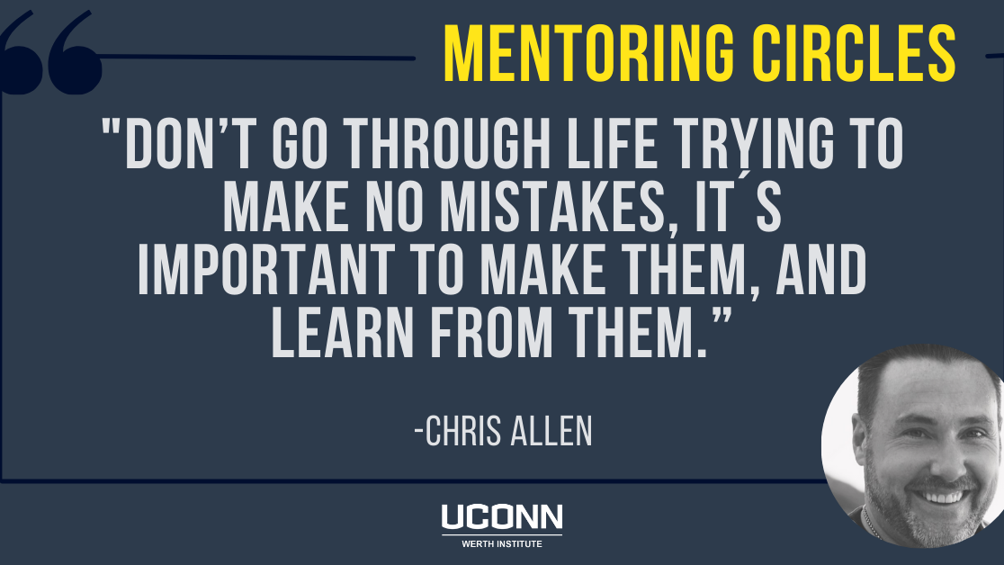 Don't go through life trying to make no mistakes, it's important to make them, and learn from them.